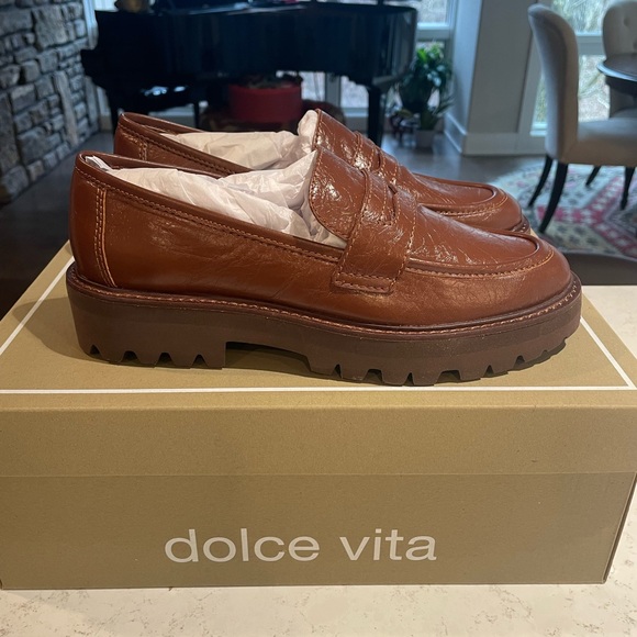 Brown Penny Loafer Chunky Sole - Picture 3 of 13